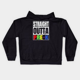 Straight Outta Pre K Graduation Class Of 2024 School Kids Hoodie